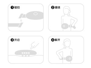 کیفیت ماساژور شکم PGG-W2 Automatic Bianstone Abdominal Massager