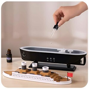 بهترین دستگاه بخور سرد و خوشبوکننده هوای طرح کشتی تایتانیک با ریموت کنترل