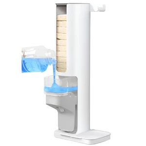 کیفیت برس ظرفشویی دیواری با پد اسکاچ قابل تعویض و مخزن مایع شوینده