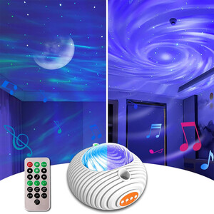 پروژکتور ستاره و کهکشان و اسپیکر بلوتوثی رومیزی ایکس او