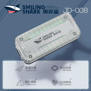 خرید سبکترین چراغ شانه چشمک زن قرمز و آبی مخصوص شب اسمیلینگ شارک