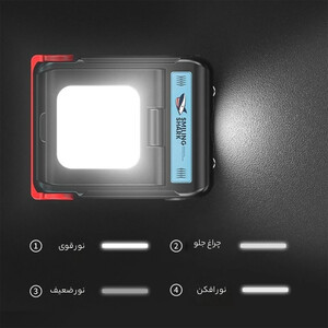 خرید مینی هد لامپ گیره دار با منبع نور دوگانه و  کنترل سنسور هوشمند