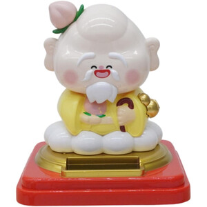 مجسمه خورشیدی فنگ‌شویی مرد چینی با سر لرزان سایز بزرگ JS812A-JS812B