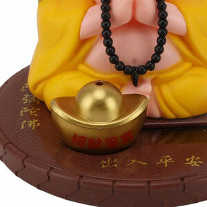 فروش دکوری مجسمه رومیزی متحرک با طراحی موزیکال بودا