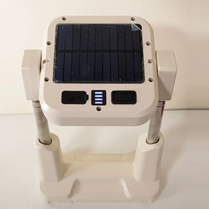 چراغ اضطراری پایه دار شارژی خورشیدی  با نور چند رنگ