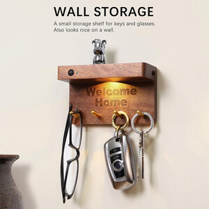 بهترین  جاکلیدی دیواری چوبی مغناطیسی به همراه سنسور نور