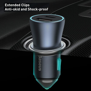 قیمت شارژر فندکی فست شارژ ماشین تایپ‌سی و یواس‌بی بیسوس