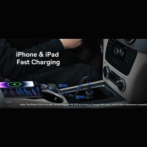 شارژر فندکی فست شارژ ماشین تایپ‌سی 60 وات بیسوس