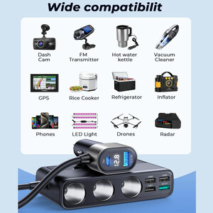 شارژ دستگاه‌هایی مثل دوربین داشبورد با شارژر JOYROOM