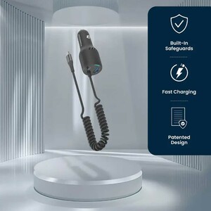 خرید شارژر فندکی فست شارژ ماشین تایپ سی 100 وات پاورولوژی