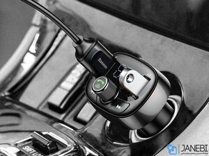 شارژر فندکی فست شارژ ماشین با قابلیت پخش موسیقی و تماس بیسوس