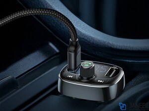 شارژر فندکی فست شارژ ماشین با قابلیت پخش موسیقی و تماس بیسوس