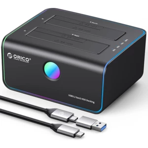 خرید داک هارد 2.5 اینچ و 3.5 اینچ 2 سینی Type-C اوریکو