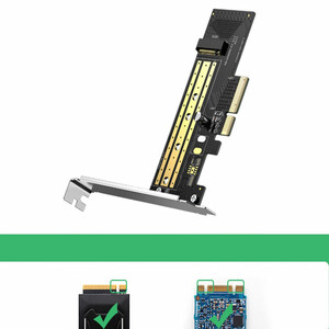کارت تبدیل PCIe 3.0 x4 به M.2 NVMe یوگرین