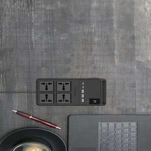 چند راهی و محافظ برق 2500 وات سوکت، یو اس بی و تایپ سی پاورولوژی