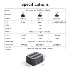 باکس هارد دوگانه اس اس دی و اچ دی دی 2.5 اینچی و 3.5 اینچی اوریکو