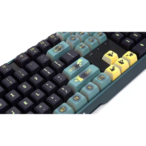 کیبورد مکانیکی گیمینگ بی سیم سه حالته شارژی پوکمون چری