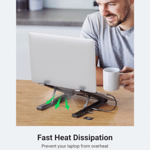 پایه نگهدارنده لپ تاپ و هاب یوگرین