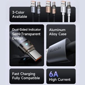 کابل شارژ سریع تایپ سی هوآوی هانر سوپر شارژ مک دودو