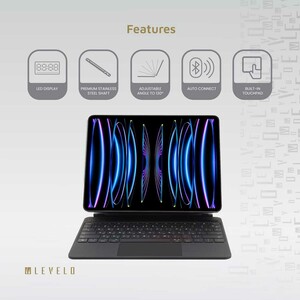 کاور کیبورددار چرمی آیپد پرو 13 اینچ لِولو