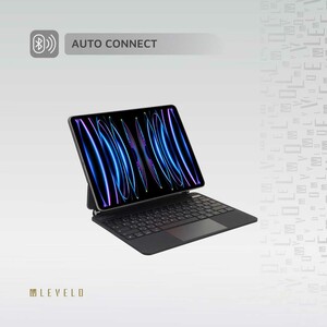 کاور کیبورددار چرمی آیپد پرو 13 اینچ لِولو