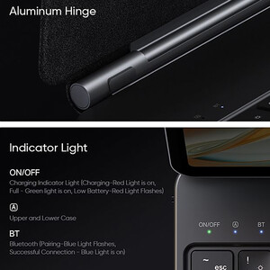 خرید کاور کتابی هوشمند مگنتی کیبورد دار آیپد ایر ام4 13 اینچ مک دودو