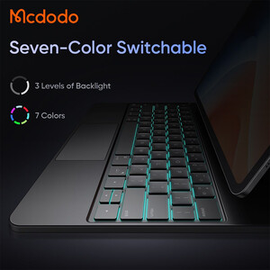 فروش کاور کتابی هوشمند مگنتی کیبورد دار آیپد ایر ام4 13 اینچ مک دودو