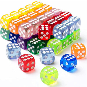 تاس جعبه ای کریستالی پک 45 عددی