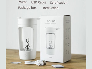 شیکر ورزشی شارژی 650 میلی لیتر EQURA Automatic Mixing Cup EQURA-02