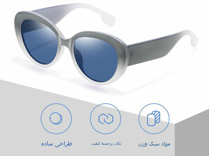 قیمت عینک آفتابی زنانه پولاریزه karen bazaar LY2320 Korean version of small-frame cat-eye sunglasses