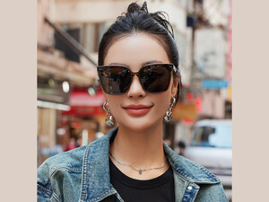 خرید عینک آفتابی زنانه پولاریزه Karen Bartha A0756 polarized sunglasses large frame