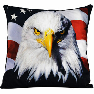 کوسن پشت شیشه خودرو تام کلین Tamclean طرح عقاب و پرچم سایز 35*35