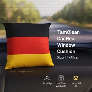 خرید کوسن پشت شیشه عقب خودرو تام کلین طرح پرچم آلمان سایز 35*35 تک عددی