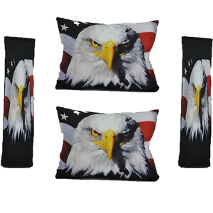 ست پشت گردنی قابل شستشو تام کلین (Tamclean) طرح عقاب و پرچم با کاور کمربند