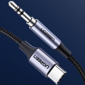 خرید کابل انتقال صدا 3.5 میلی متری به تایپ‌سی 100 سانتی‌متری یوگرین