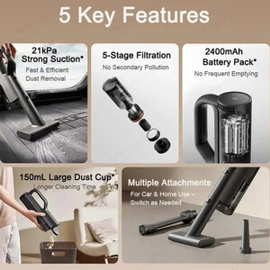 خرید جارو شارژی قابل حمل خودرو شیائومی