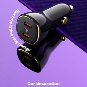 شارژر فندکی فست شارژ ماشین تایپ‌سی 60 وات الدنیو