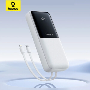 پاوربانک 20000 میلی آمپر ساعت 22.5 وات بیسوس  به همراه کابل تایپ سی و لایتنینگ