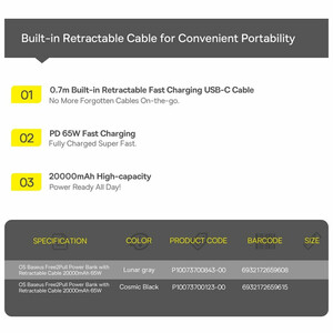 پاور بانک 20000 باسئوس
