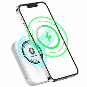 خرید پاوربانک 10000 وایرلس 15 وات، تایپ‌سی و یو اس بی گرین‌لاین