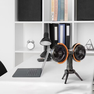 پنکه شارژی به همراه چراغ و پاوربانک پرودو