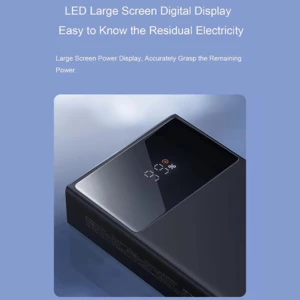 خرید پاوربانک 20000 میلی‌آمپر یو اس بی و تایپ سی با کابل تایپ‌سی و لایتنینگ 22.5 وات بیسوس