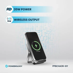 پاور بانک وایرلس مگنتی 20 وات 10000پاورولوژی