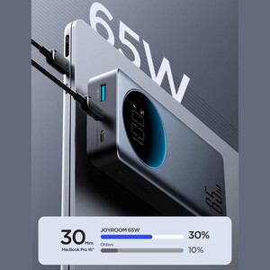 قیمت پاوربانک  تایپ سی و یو اس بی 65 وات جویروم