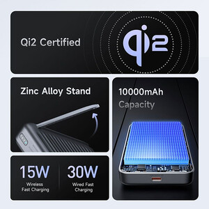 بهترین پاوربانک وایرلس مگ سیف 30وات 10000 مک دودو مدل