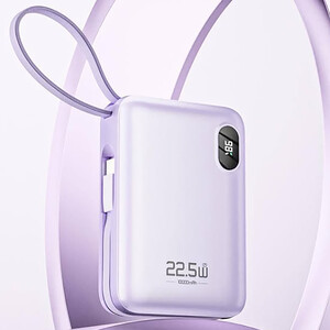 قیمت پاوربانک 22.5 وات 10000 راک همراه با کابل لایتنینگ و تایپ سی