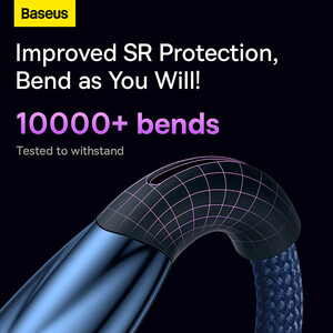 فروش کابل دوسر تایپ‌سی  دو متری 100 وات بیسوس