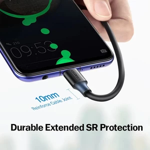 کابل فست شارژ یو‌اس‌بی به تایپ‌سی 3 آمپر 2 متری یوگرین