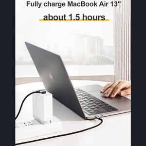 فروش کابل فست شارژ تایپ‌سی به تایپ‌سی و انتقال دیتا یک متری یوگرین