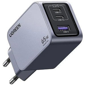 قیمت خرید شارژر دیواری 65 وات Nexode Pro سه پورت یوگرین همراه با کابل 5 آمپر تایپ سی